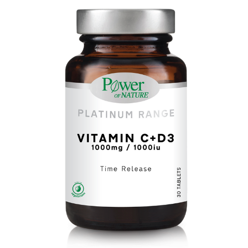 Power of Nature Vitamin C + D3 1000mg/1.000IU 30 Ταμπλέτες 1 Power of Nature Vitamin C + D3 1000mg/1.000IU 30 Ταμπλέτες