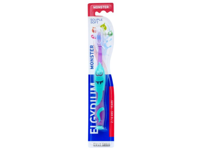 Elgydium Kids Monster Παιδική Οδοντόβουρτσα 2 έως 6 ετών Μωβ 1 Τεμάχιο 1 Elgydium Kids Monster Παιδική Οδοντόβουρτσα 2 έως 6 ετών Μωβ 1 Τεμάχιο