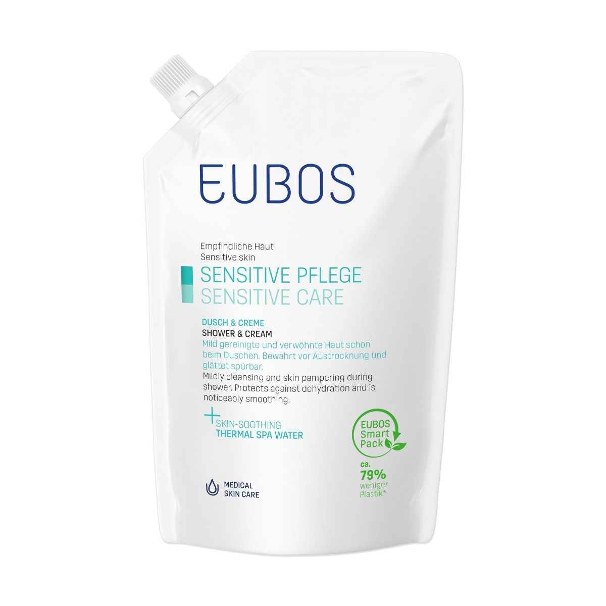 Eubos Sensitive Shower & Cream Refill 400ml 1 Eubos Sensitive Shower & Cream Refill 400ml