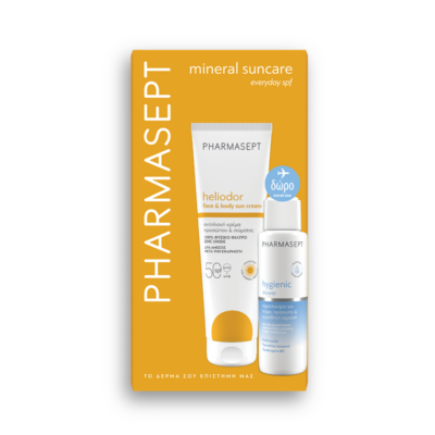 Pharmasept HELIODOR Face & Body Sun Cream SPF50 150ml με ΔΩΡΟ Hygienic Shower 100ml