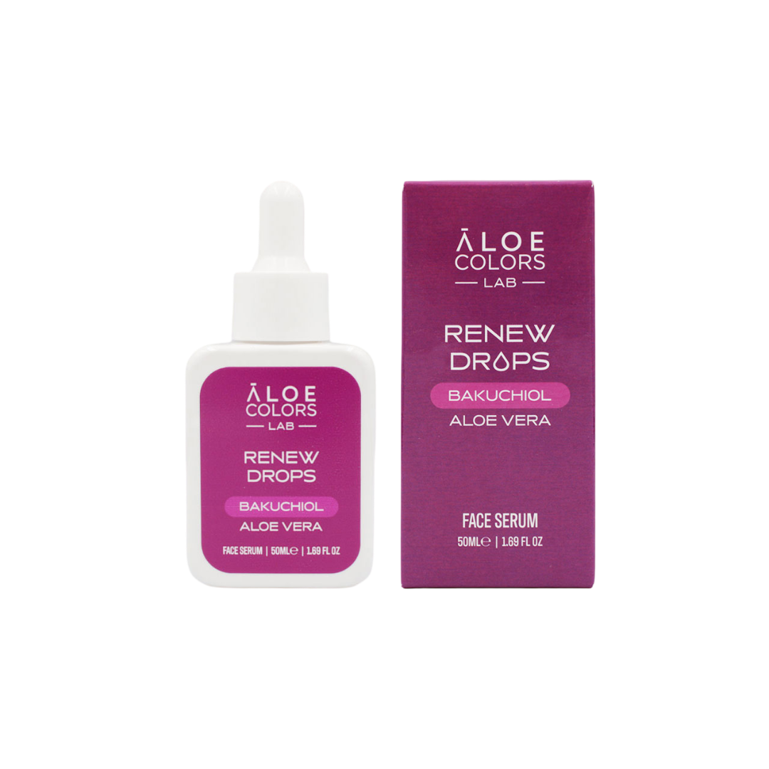 Aloe Colors Face Serum Renew Drops Bakuchiol 50ml 2 Aloe Colors Face Serum Renew Drops Bakuchiol 50ml - Image 2