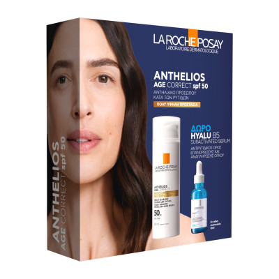 La Roche Posay Promo Anthelios Age Correct SPF50 50ml με ΔΩΡΟ Hyalu B5 Serum 10ml