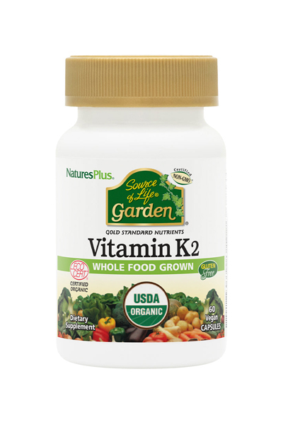 NaturesPlus Garden Vit K2 120mg 60 Φυτικές Κάψουλες
