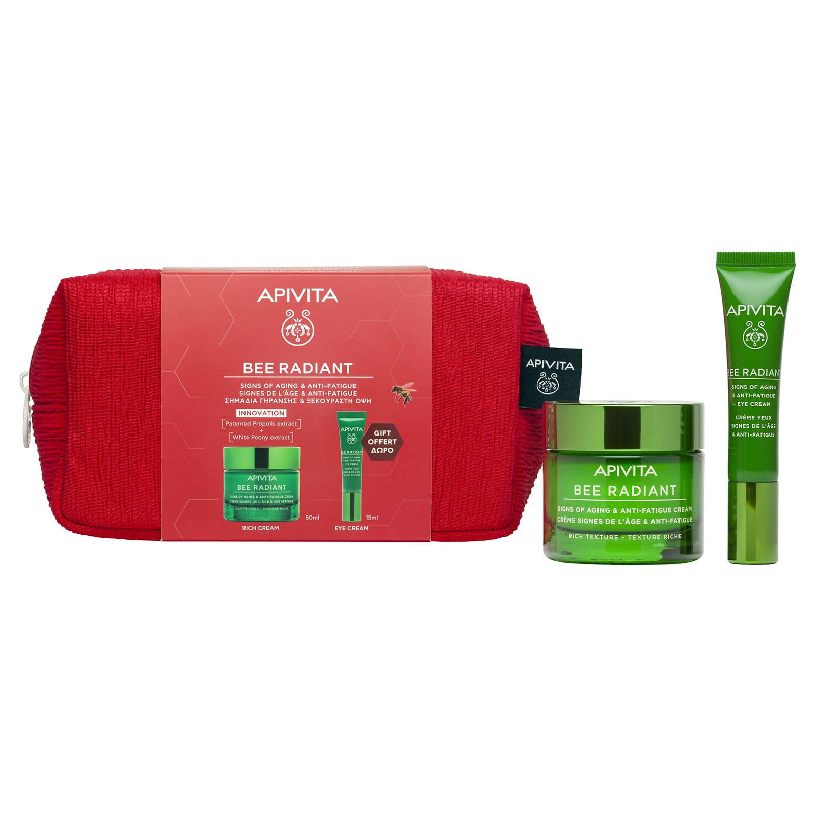 Apivita Promo BEE RADIANT Κρέμα Πλούσιας Υφής 50ml με ΔΩΡΟ BEE RADIANT Κρέμα Ματιών 15ml 2 Apivita Promo BEE RADIANT Κρέμα Πλούσιας Υφής 50ml με ΔΩΡΟ BEE RADIANT Κρέμα Ματιών 15ml - Image 2