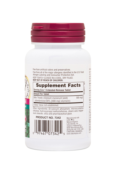 NaturesPlus Milk Thistle Extended Release 30 Ταμπλέτες 2 NaturesPlus Milk Thistle Extended Release 30 Ταμπλέτες - Image 2