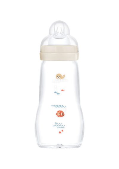 MAM Feel Good Γυάλινο Μπιμπερό 2+ Μηνών Unisex 260ml