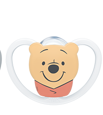 NUK Perfect Match Air Disney Winnie the Pooh Πιπίλα Σιλικόνης 6-18 Μηνών Λευκό 1 Τεμάχιο