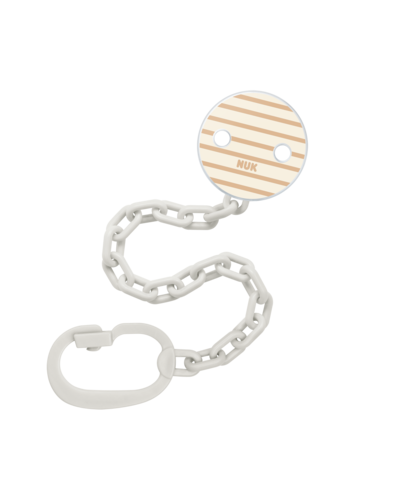 NUK Αλυσίδα για Πιπίλες με Κρίκο Μπεζ 1Τεμάχιο