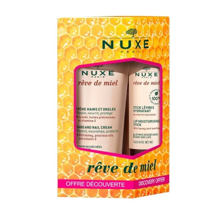 Nuxe Promo Reve de Miel Κρέμα Χεριών και Νυχιών 50ml και Στικ Χειλιών 4g 1 Nuxe Promo Reve de Miel Κρέμα Χεριών και Νυχιών 50ml και Στικ Χειλιών 4g