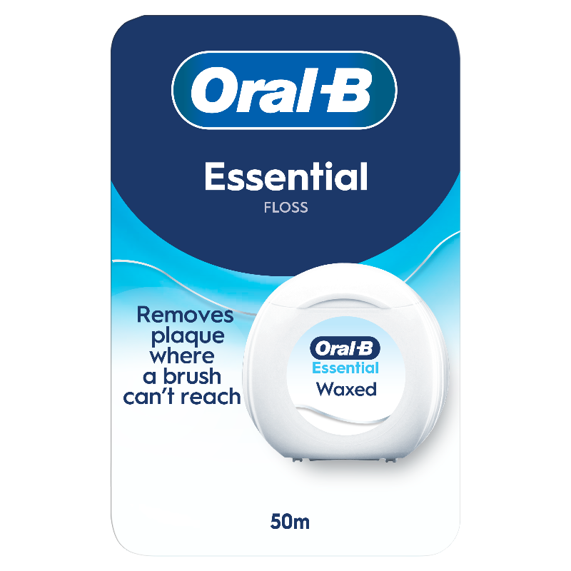 ORAL-B Essential Floss Κηρωμένο Οδοντικό Νήμα Χωρίς Γεύση 50m 1 ORAL-B Essential Floss Κηρωμένο Οδοντικό Νήμα Χωρίς Γεύση 50m
