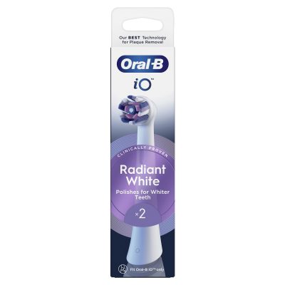 Oral-B iO Radiant White Ανταλλακτικές Κεφαλές Ηλεκτρικής Οδοντόβουρτσας 2 Τεμάχια