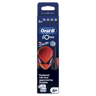 Oral-B iO Kids 6+ Marvel Spiderman Ηλεκτρική Κεφαλή Οδοντόβουρτσας 4 Τεμάχια