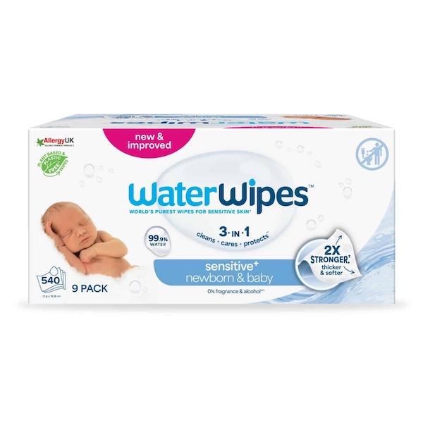 WaterWipes Sensitive+ Πακέτο Προσφοράς 9X60 Μαντηλάκια 1 WaterWipes Sensitive+ Πακέτο Προσφοράς 9X60 Μαντηλάκια