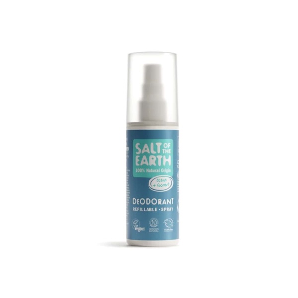 SaltoftheEarth Vegan Αποσμητικό Επαναγεμιζόμενο Spray 100ml Ocean & Coconut 1 SaltoftheEarth Vegan Αποσμητικό Επαναγεμιζόμενο Spray 100ml Ocean & Coconut