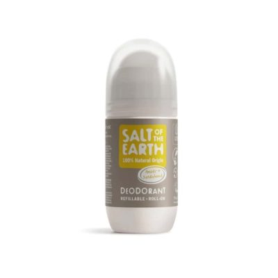 SaltoftheEarth Vegan Αποσμητικό Επαναγεμιζόμενο Roll-On 75ml Amber & Sandalwood