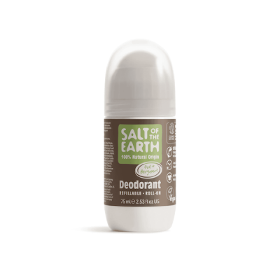 SaltoftheEarth Vegan Αποσμητικό Επαναγεμιζόμενο Roll-On 75ml Oud & Bergamot