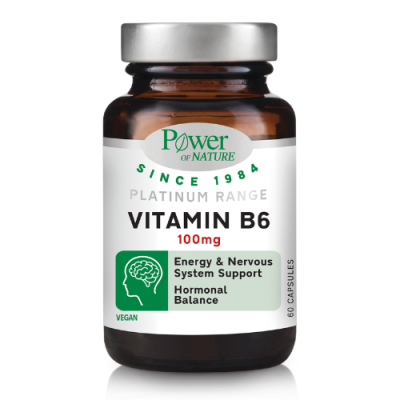 Power Of Nature Vitamin B6 100mg 60 Κάψουλες