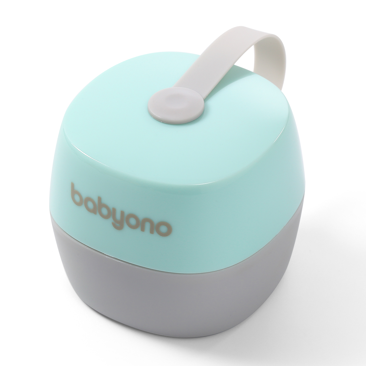 BabyOno Θήκη Πιπίλας - Γκρι και Μέντα 1 BabyOno Θήκη Πιπίλας - Γκρι και Μέντα