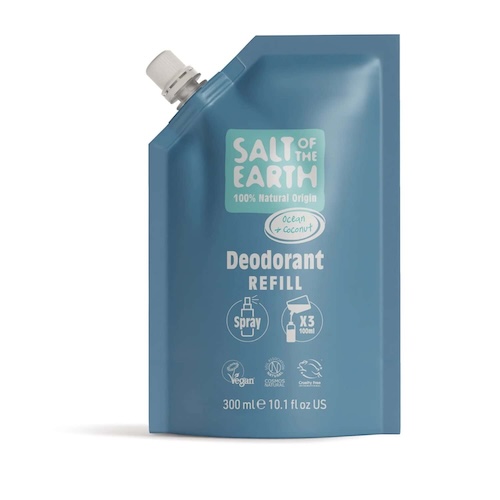 Salt of the Earth Vegan Αποσμητικό Spray Refill 300ml Ocean & Coconut 1 Salt of the Earth Vegan Αποσμητικό Spray Refill 300ml Ocean & Coconut