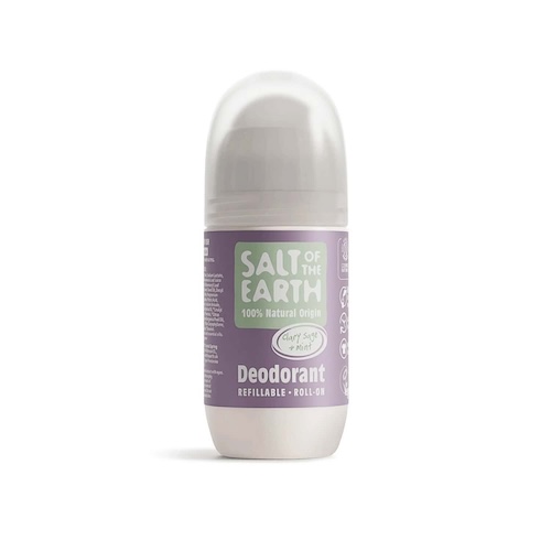 Salt of the Earth Vegan Αποσμητικό Επαναγεμιζόμενο Roll-On 75ml Clary Sage & Mint 1 Salt of the Earth Vegan Αποσμητικό Επαναγεμιζόμενο Roll-On 75ml Clary Sage & Mint