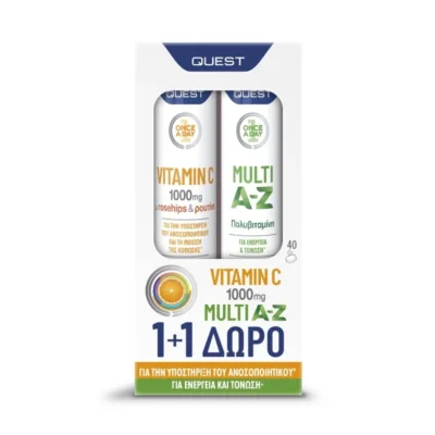 Αρχική 14 Quest Promo Multi A-Z & Vitamin C 1000mg 20 Αναβράζοντα Δισκία 1+1 ΔΩΡΟ