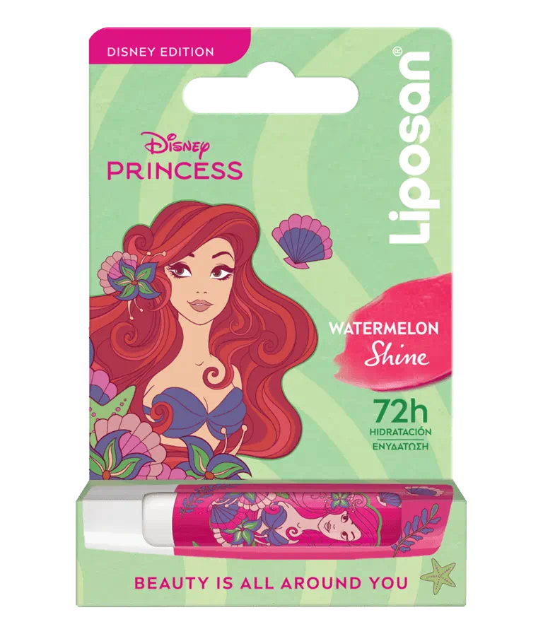 Liposan Disney Princess Ariel Watermelon Shine Balm Χειλιών 4.8gr 1 Liposan Disney Princess Ariel Watermelon Shine Balm Χειλιών 4.8gr
