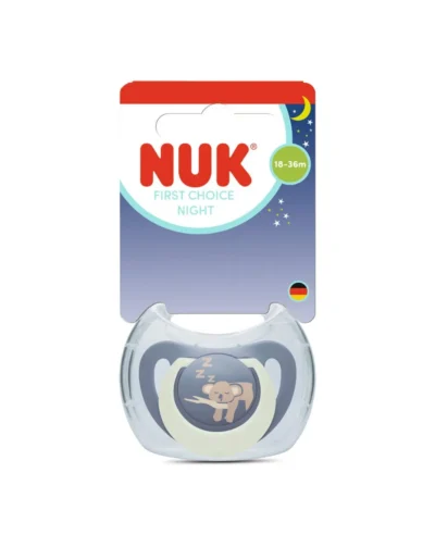 NUK First Choice Night Πιπίλα Σιλικόνης με Θήκη 18-36 Μηνών Koala 1 Τεμάχιο