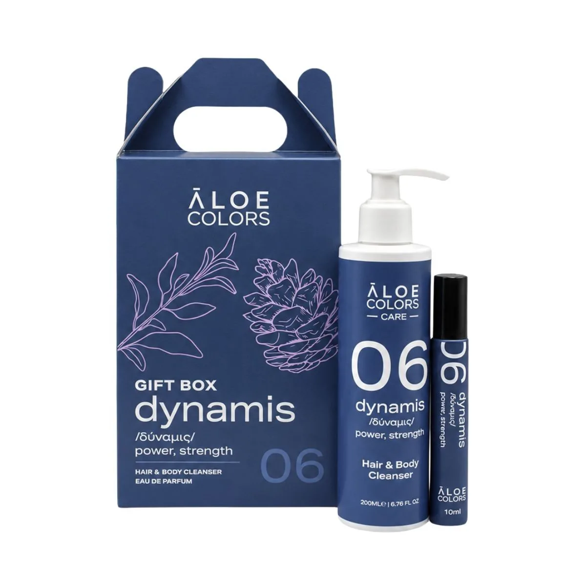 Aloe Colors Promo 06 Dynamis Gift Box Hair & Body Cleanser 200ml & Eau De Parfum 10ml 2 Aloe Colors Promo 06 Dynamis Gift Box Hair & Body Cleanser 200ml & Eau De Parfum 10ml - Image 2