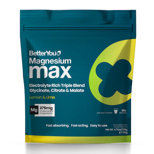 BetterYou Magnesium Max 3-in-1 Powder - Lemon & Lime Flavour 135g 1 BetterYou Magnesium Max 3-in-1 Powder - Lemon & Lime Flavour 135g