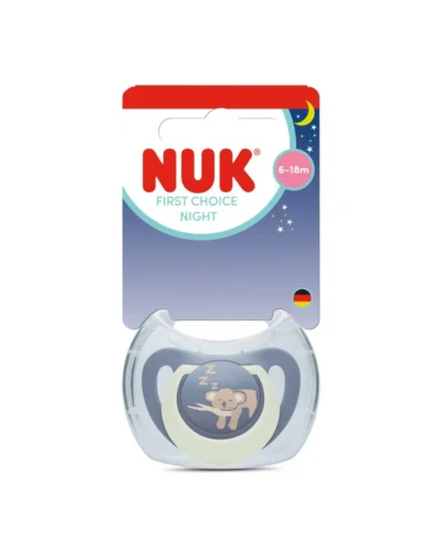 NUK First Choice Night Πιπίλα Σιλικόνης με Θήκη 6-18 Μηνών Koala 1 Τεμάχιο