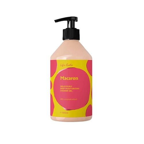 Life Roots Macaron Deliciously Moisturizing Shower Gel 500ml 1 Life Roots Macaron Deliciously Moisturizing
