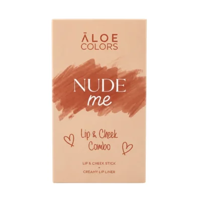 Aloe Colors Lip & Cheek Combo Nude Me Lip & Cheek Stick Ρουζ 5g & Creamy Lip Liner 0.5g