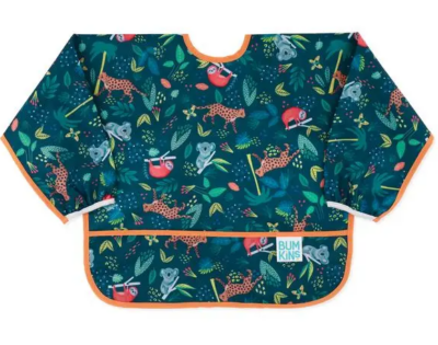 Αρχική 10 Bumkins Sleeved Bib Σαλιάρα με Μανίκια 6-24 Μηνών Jungle 1 Τεμάχιο