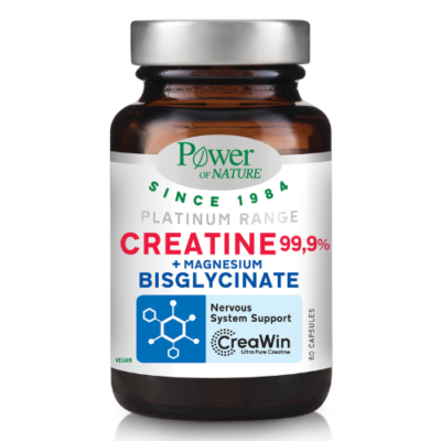 Power of Nature Creatine & Magnesium Bisglycinate 60 Κάψουλες