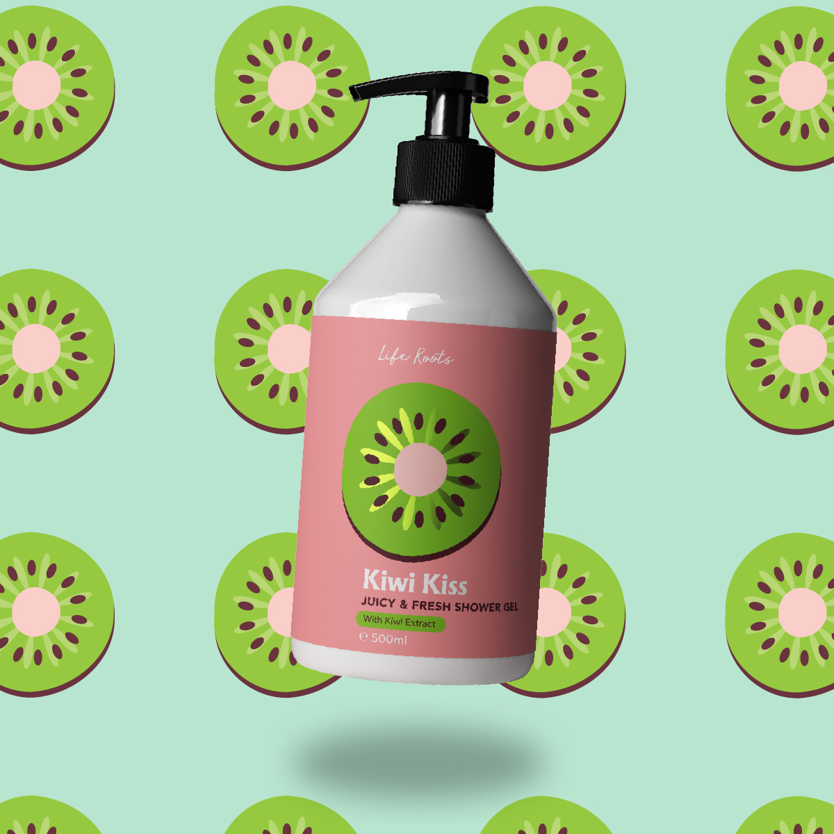 Life Roots Kiwi Kiss Shower Gel 500ml 2 Life Roots Kiwi Kiss Shower Gel 500ml - Image 2
