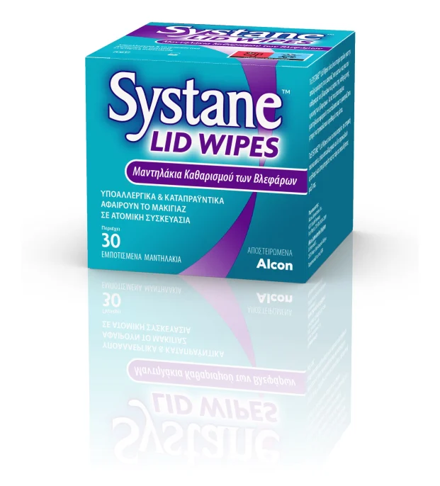 Systane Lid Wipes Μαντηλάκια Καθαρισμού Βλεφάρων 30 Τεμάχια