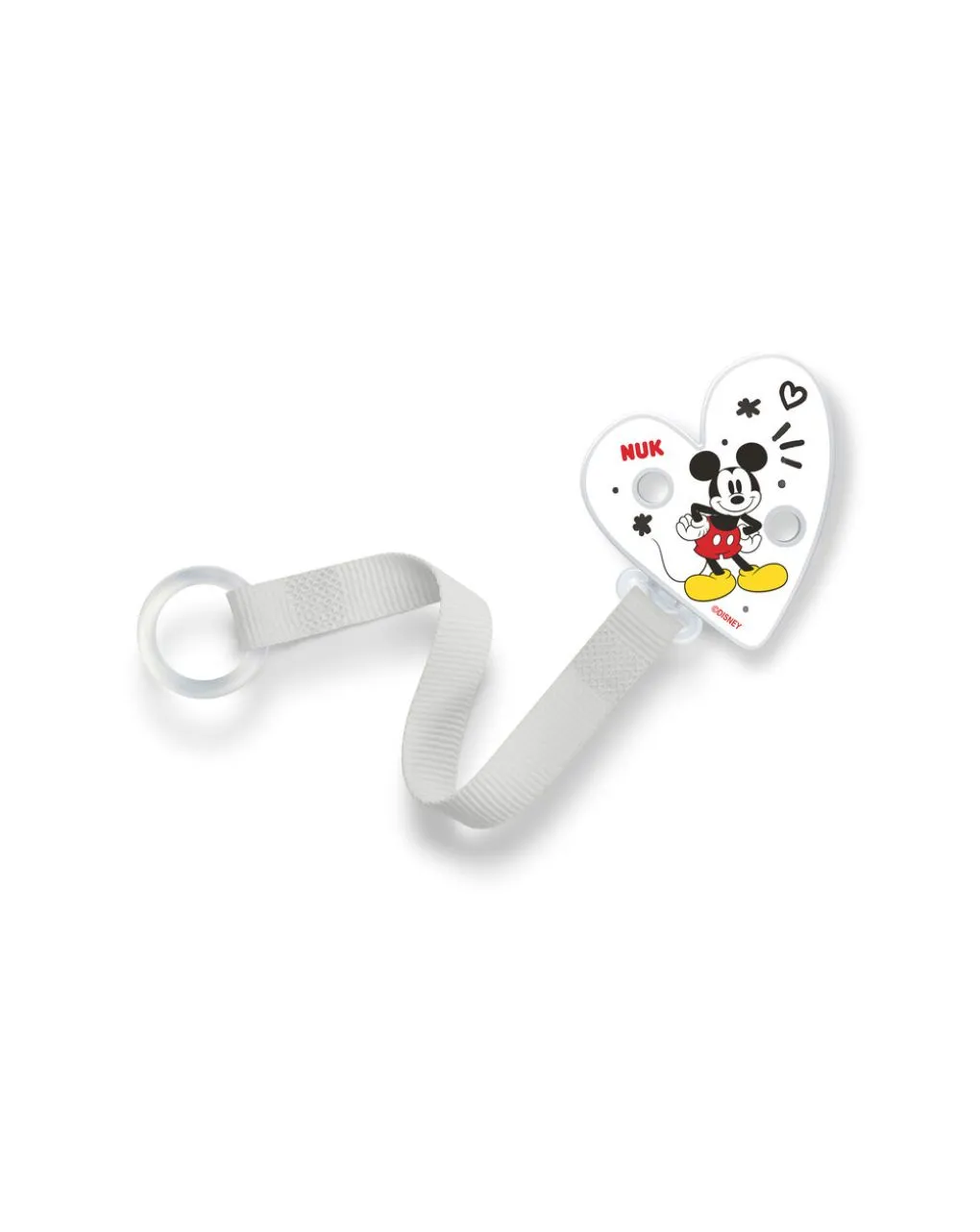 NUK Κορδέλα Πιπίλας Disney Mickey Γκρι 1 Τεμάχιο 1 NUK Κορδέλα Πιπίλας Disney Mickey Γκρι 1 Τεμάχιο