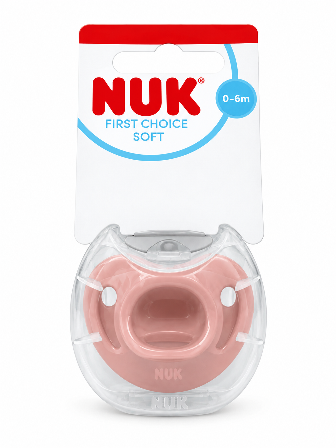 NUK First Choice Soft Πιπίλα Σιλικόνης με Θήκη 0-6 Μηνών Ροζ 1 Τεμάχιο 1 NUK First Choice Soft Πιπίλα Σιλικόνης με Θήκη 0-6 Μηνών Ροζ 1 Τεμάχιο